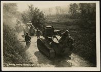 French tanks going into line